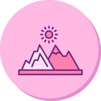ícone de vetor de montanha