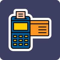 crédito cartão máquina vetor ícone