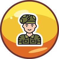 ícone de vetor de soldado