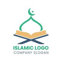 islâmico logotipo modelo, fita islâmico cúpula Palácio logotipo Projeto modelo. mesquita logotipo Ideias. inspiração logotipo Projeto. modelo vetor ilustração.