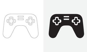 controle de video game ícone configuração. ícone do uma controlador para vídeo jogos. vetor ilustração do uma jogos console ícone, plano coleções símbolo placa