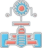 ícone de vetor de configuração de carro