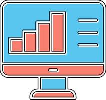 ícone de vetor de análise de dados