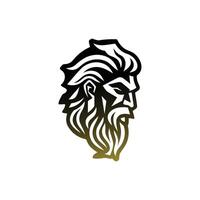 ai gerado Zeus logotipo Projeto vetor ilustração