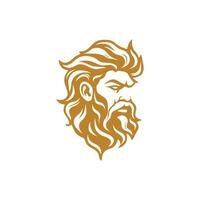 ai gerado Zeus logotipo Projeto vetor ilustração