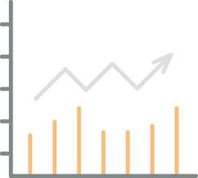 linha gráfico plano luz ícone vetor