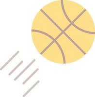 basquetebol plano luz ícone vetor