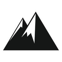 montanhas expedição ícone simples vetor. bússola pesquisa vetor