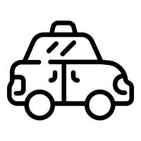 velozes Táxi veículo ícone esboço vetor. mapa Entrega vetor