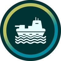 militares navio vetor ícone