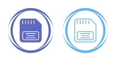 ícone de vetor de cartão de memória