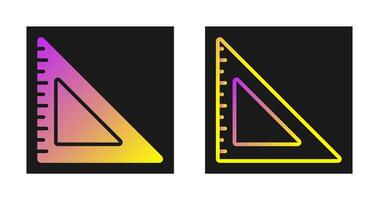 ícone de vetor de régua triangular