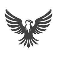 Águia voar. Águia silhueta. Águia mascote espalhar a asas. Águia ícone ilustração isolado vetor placa símbolo