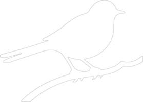 Oriental pássaro azul esboço silhueta vetor
