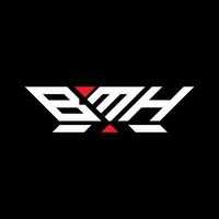 bmh carta logotipo vetor projeto, bmh simples e moderno logotipo. bmh luxuoso alfabeto Projeto