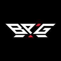 bpg carta logotipo vetor projeto, bpg simples e moderno logotipo. bpg luxuoso alfabeto Projeto