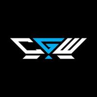 cgw carta logotipo vetor projeto, cgw simples e moderno logotipo. cgw luxuoso alfabeto Projeto
