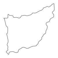 florida departamento mapa, administrativo divisão do Uruguai. vetor ilustração.