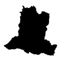 basse gato prefeitura mapa, administrativo divisão do central africano república. vetor