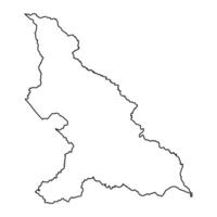 haut mbomou prefeitura mapa, administrativo divisão do central africano república. vetor