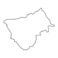 bamingui bangoran prefeitura mapa, administrativo divisão do central africano república. vetor