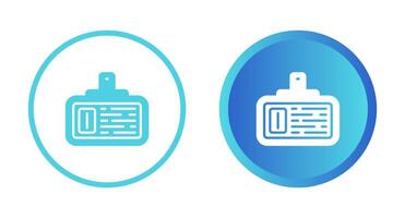 ícone de vetor de cartão de identificação