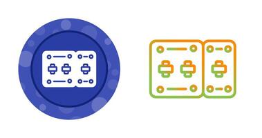 o circuito disjuntor vetor ícone