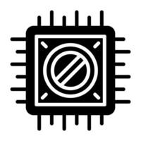 ícone de vetor de chip