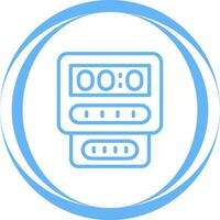ícone de vetor de medidor elétrico