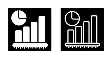 ícone de vetor de gráfico de barras