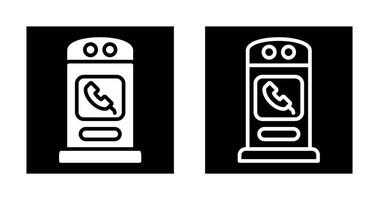 ícone de vetor de cabine telefônica