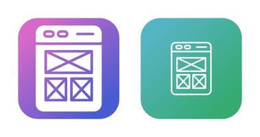 wireframing vetor ícone