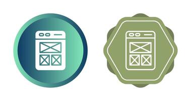 wireframing vetor ícone