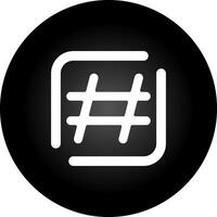 ícone de vetor de hashtag