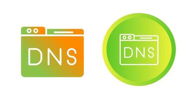 domínio dns gestão vetor ícone