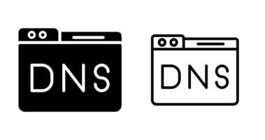 domínio dns gestão vetor ícone