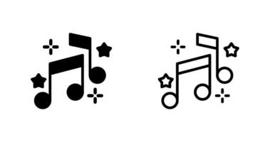 ícone de vetor de nota musical