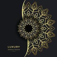 projeto decorativo de fundo de mandala ornamental de luxo vetor