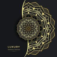 projeto decorativo de fundo de mandala ornamental de luxo vetor