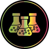 química glifo vencimento cor ícone vetor