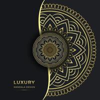 projeto decorativo de fundo de mandala ornamental de luxo vetor