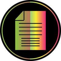 Arquivo glifo vencimento cor ícone vetor