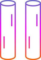 ícone de gradiente de linha de giz vetor