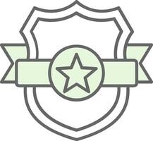 escudo verde luz potra ícone vetor