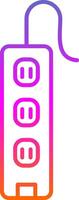 ícone de gradiente de linha de filtro de linha vetor