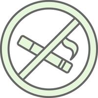 não fumar verde luz potra ícone vetor