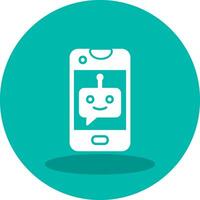 ícone de vetor de chatbot