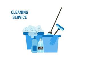 limpeza serviço e limpeza casa produtos. sanitário químico produtos para casa limpeza, chão, cozinha e banheiro vetor