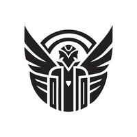 Fénix pássaro mascote logotipo jogos vetor ilustração