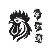 frango cabeça logotipo Projeto modelo, frango galo símbolo vetor